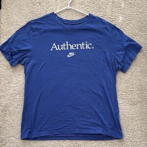 Nike Men's Authentic Blue Tee